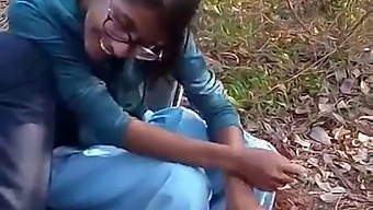 Indian Teacher And Students Engage In Outdoor Sexual Activities In The Forest For Financial Gain